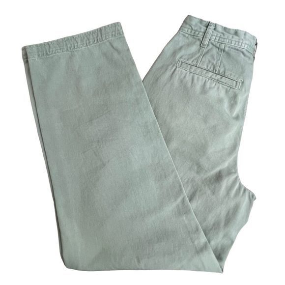 Free‎ People Womens Sage Green High Rise Relaxed Fit Straight Leg Jeans Size 4 - Picture 1 of 9